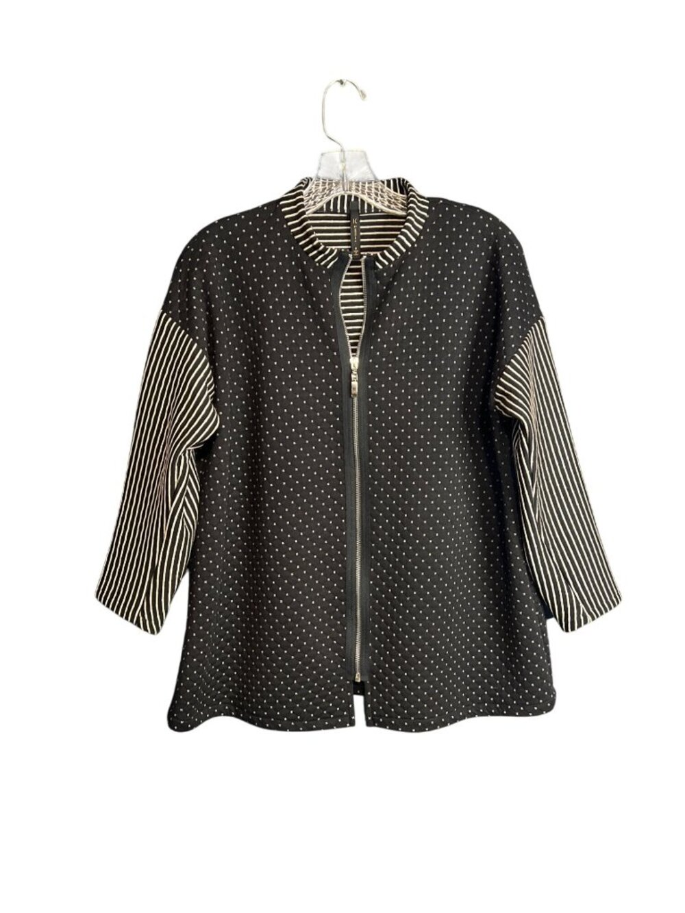 Quilted Zip Cardigan